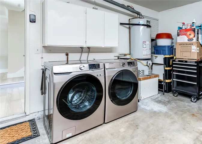 Laundry in garage