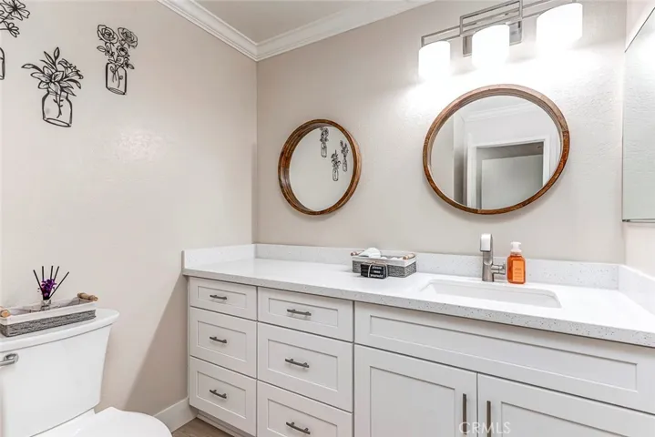 Downstairs powder room