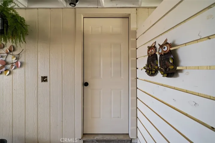 Entry to detached studio partial garage conversion