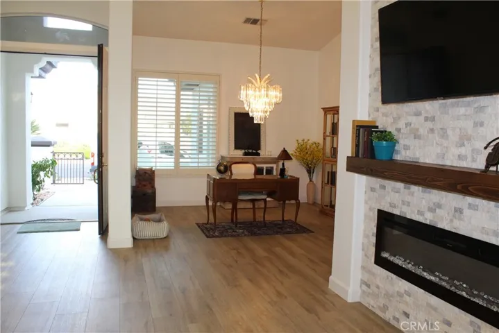 front door/office livingroom
