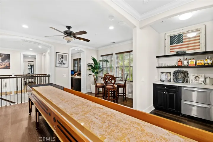 Large game and entertaining area.
