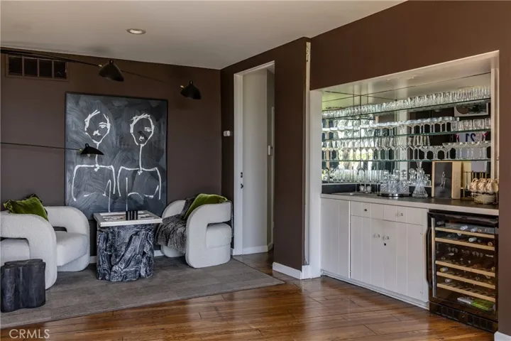 Bar and game room