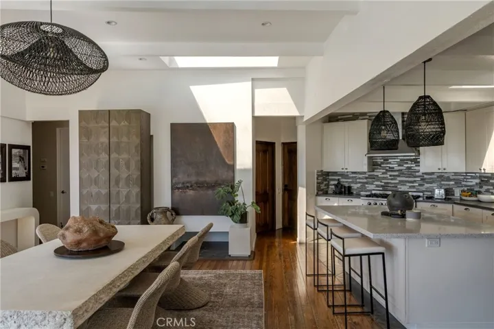 Dining area and kitchen