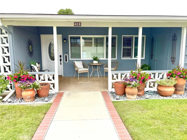 storage room on patio and upgraded front door
