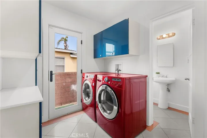 Laundry Room with Side Yard Access