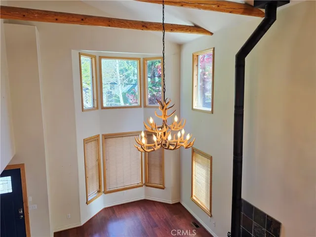 Living room from upper hallway