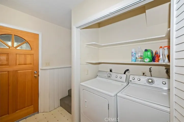 Laundry on lower level