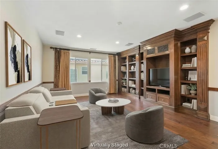 Room is virtually staged