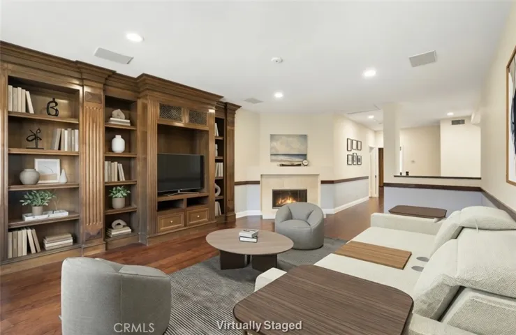 Room is virtually staged