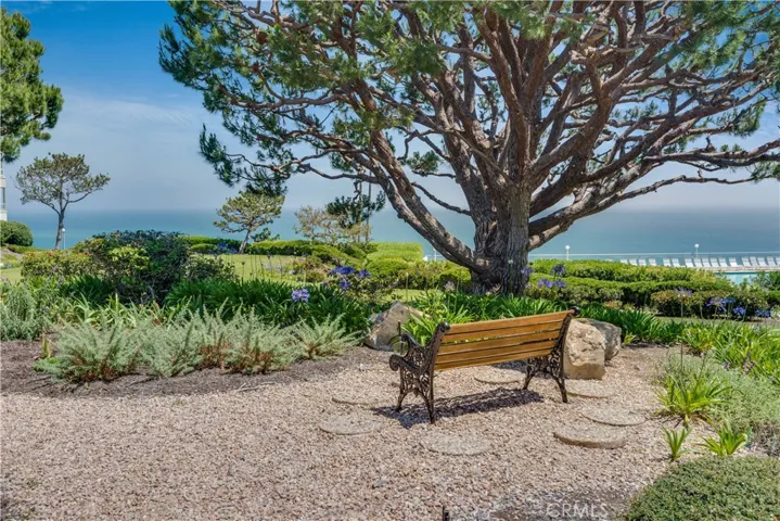 Meditation gardens and path down to the ocean