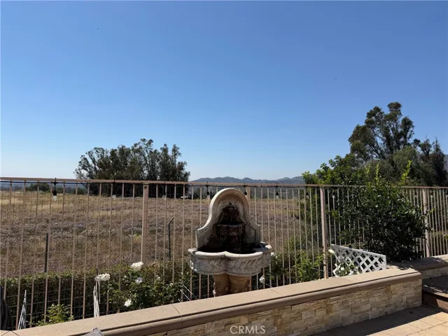 backyard view w/fountain
