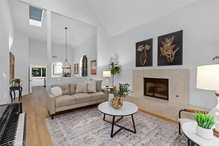 Living Room Opens to Dining Room