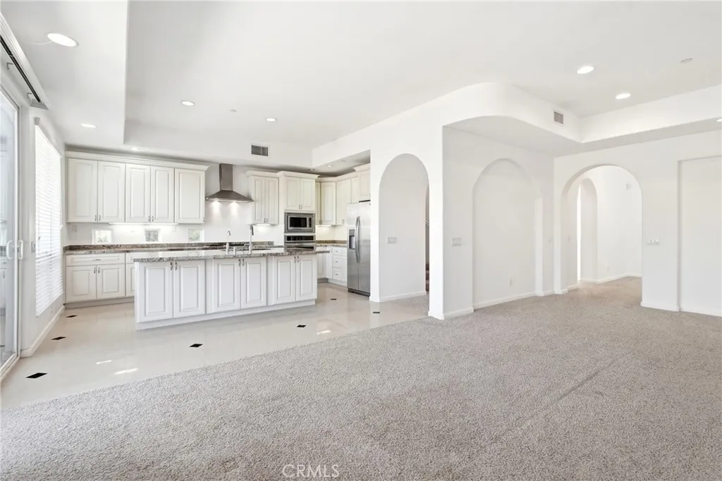 View of Kitchen from the living room