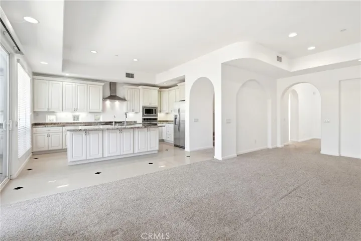 View of Kitchen from the living room