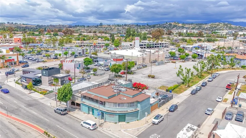 Drone View Of Area and Corner lot