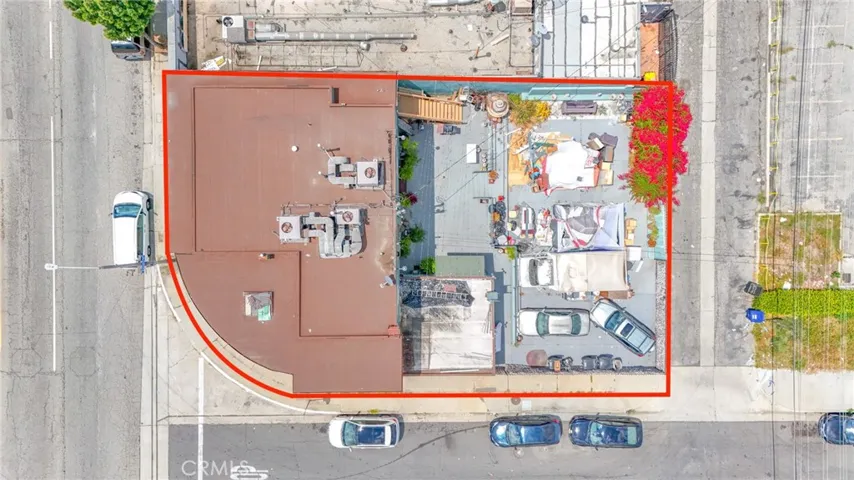 Drone View Top Building
