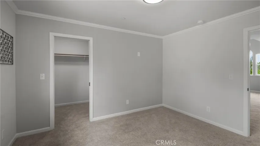 One of the bedrooms with walk-in closet.
