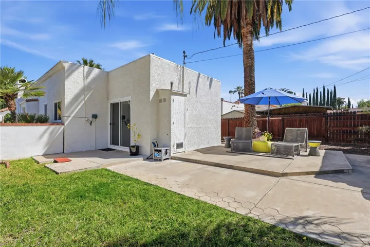 Back patio off laundry room