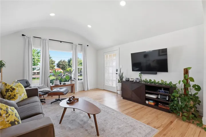 Living facing front door