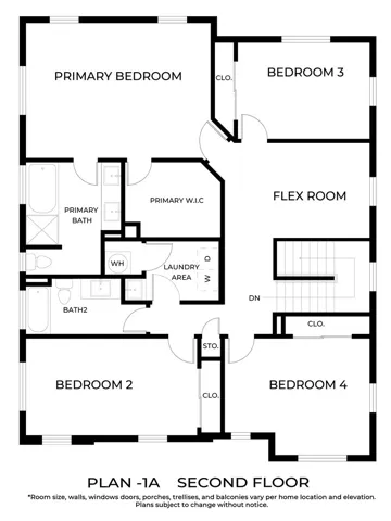 PLAN 1A - Second Floor