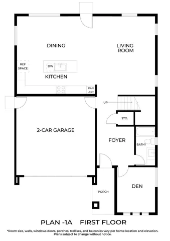 PLAN 1A - First Floor