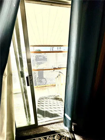 Patio door and stairway