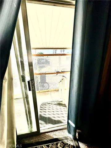 Patio door and stairway