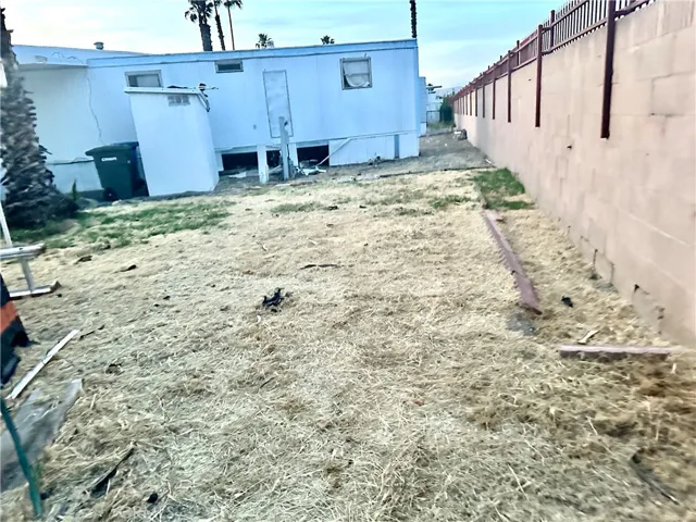 Back of house lot