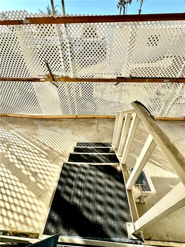 Stairs going to patio