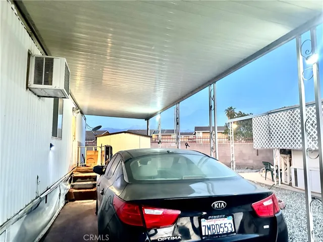 Mid shot view of garage