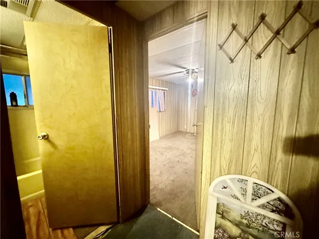 Back door entrance view from inside