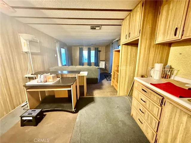 View from kitchen to living area
