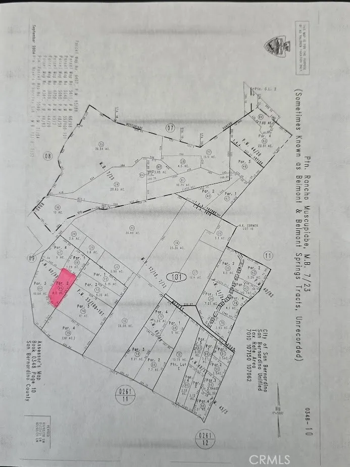 Lot Parcel Map