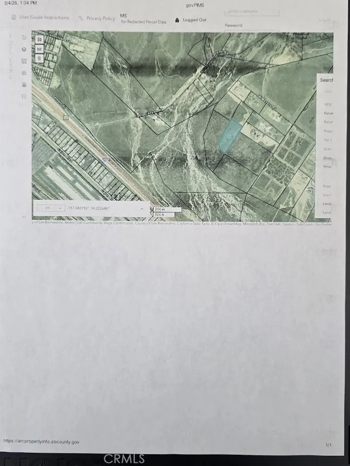 Assessor Aerial Lot Map View