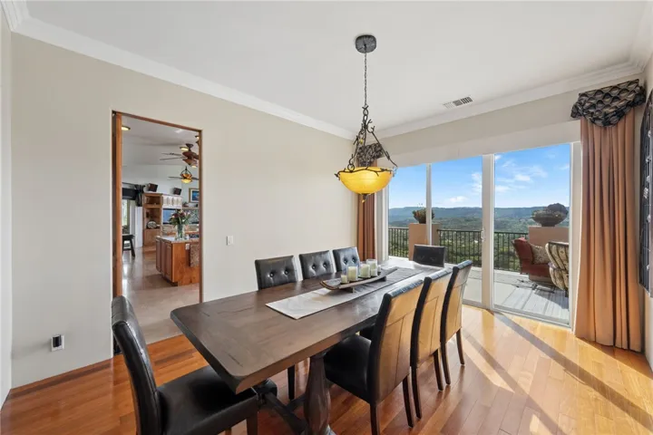 Spacious dining room
