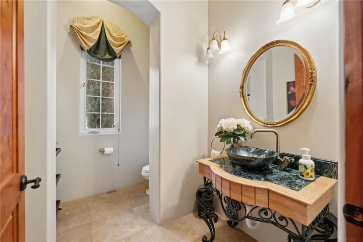 Powder room on main level