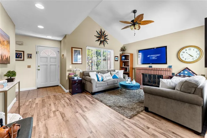 Entryway opens to the living room
