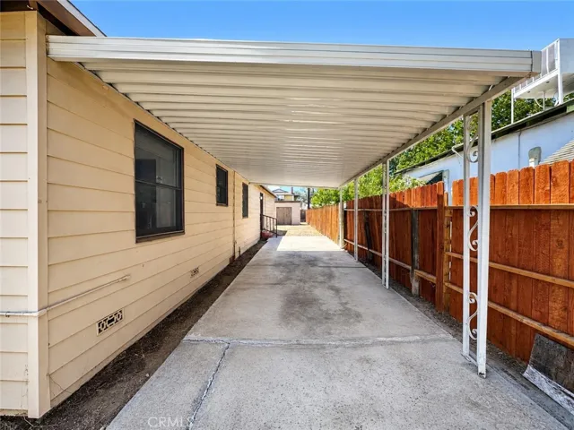 Carport area