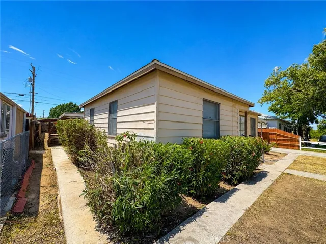 Side view of the house