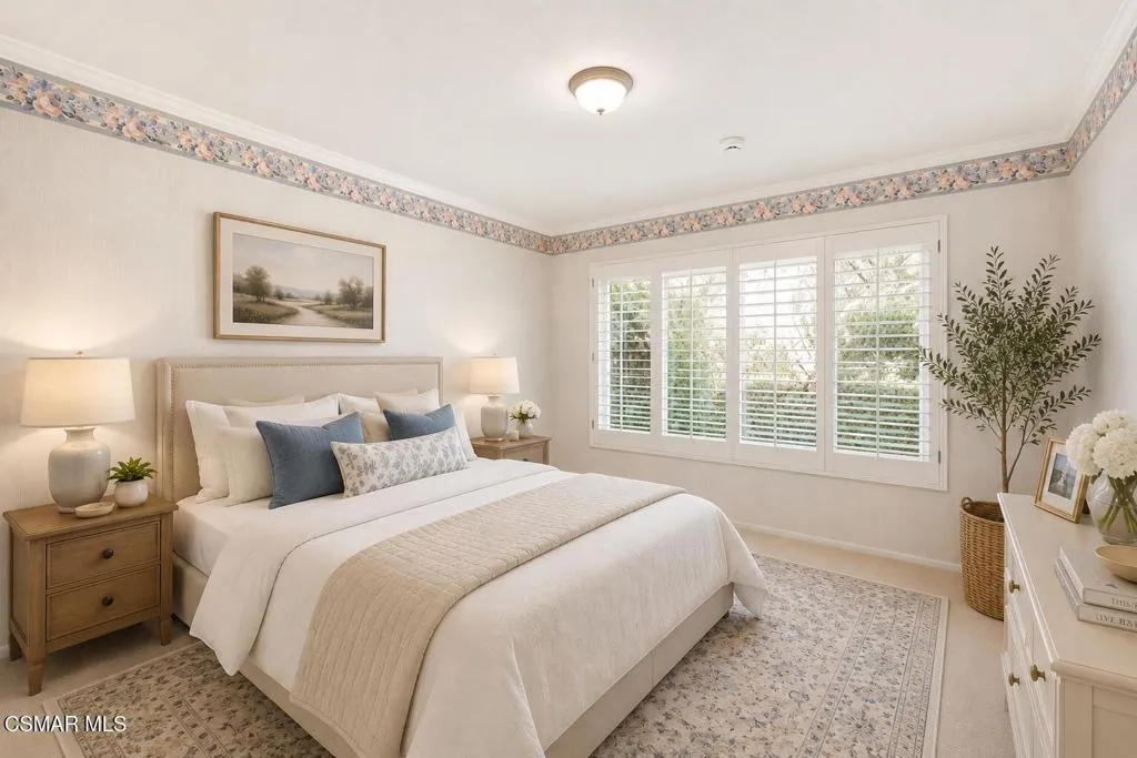 Virtually Staged Secondary Bedroom