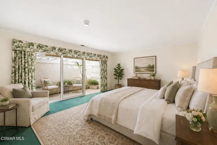 Primary Suite Virtually Staged