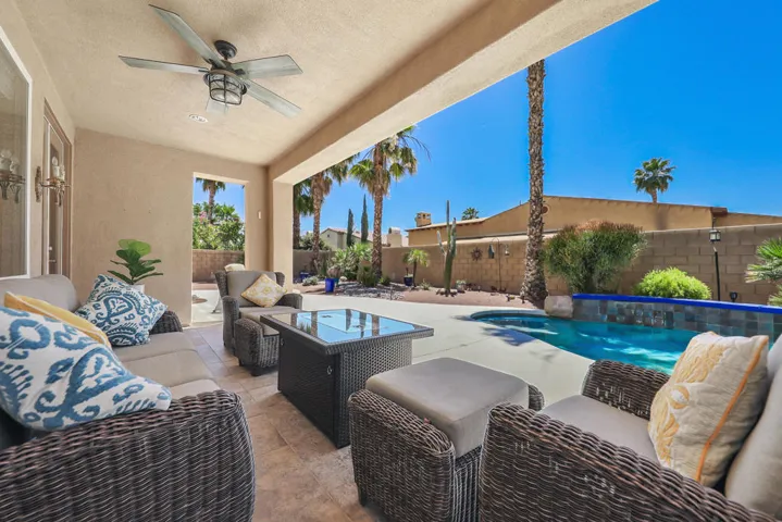 Patio sitting area