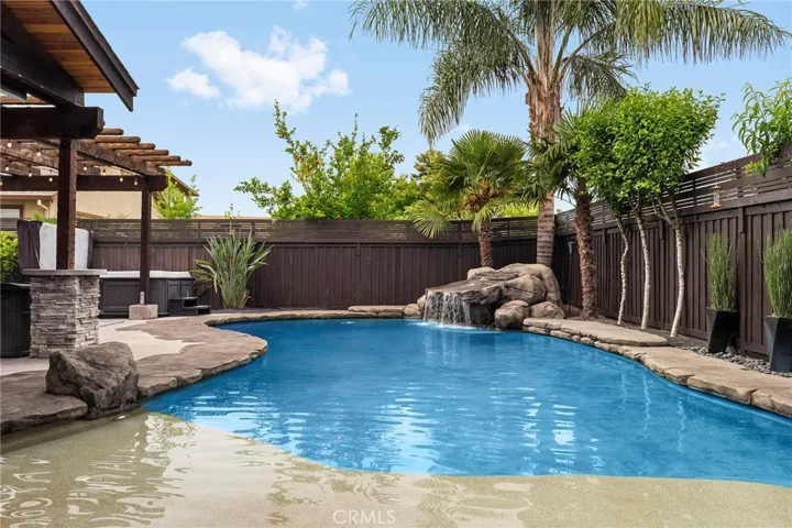 Pebbletech beach entry Saltwater pool