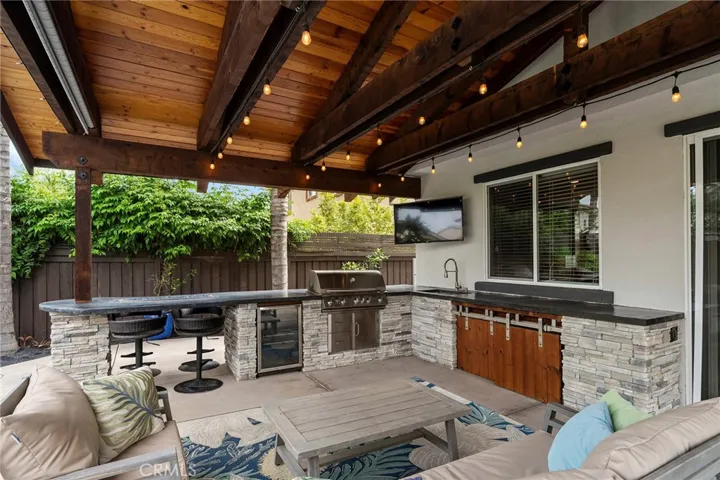 Huge covered patio allows for year round enjoyment