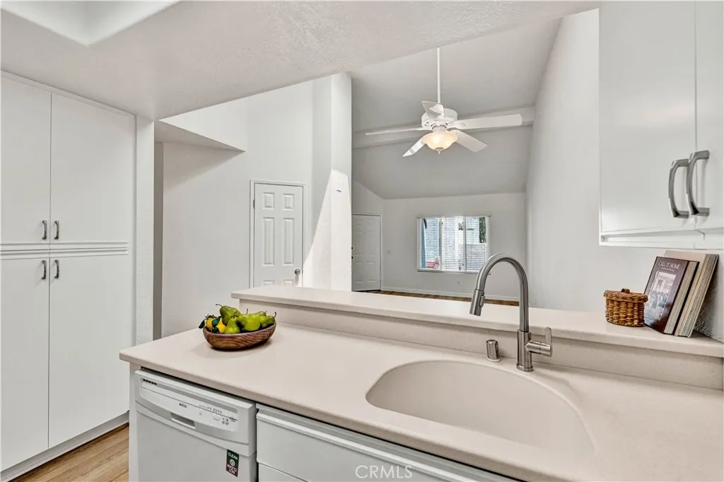 Kitchen is open to dining and living room