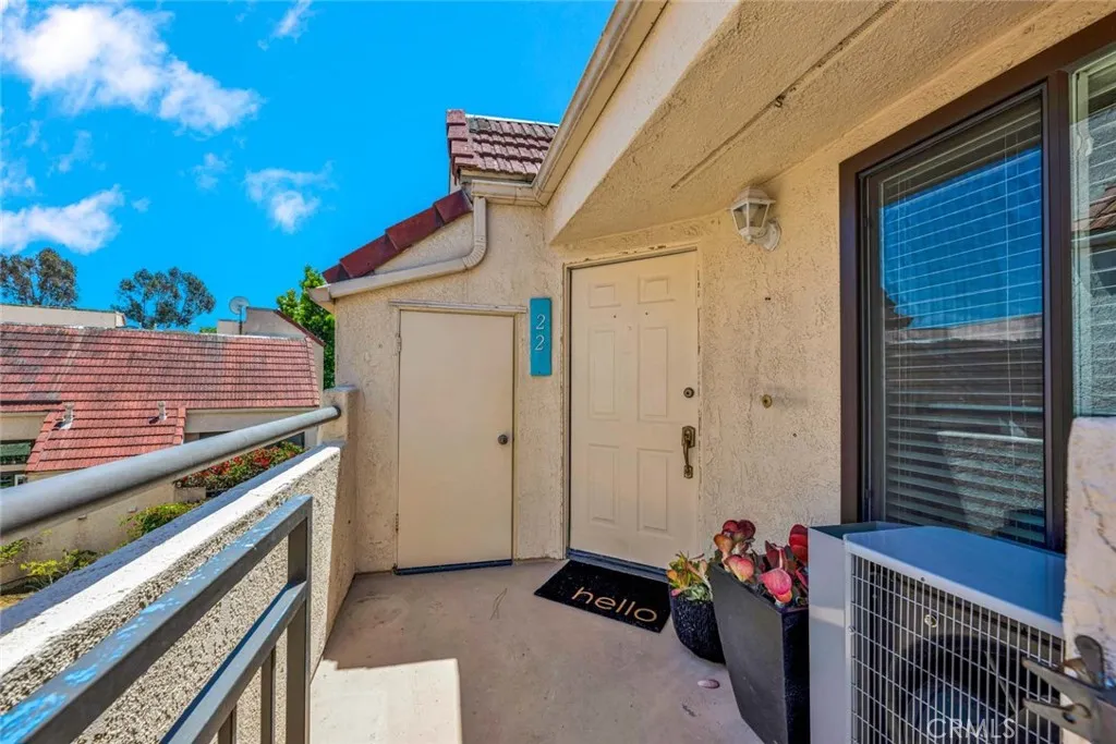 Storage closet on front balcony