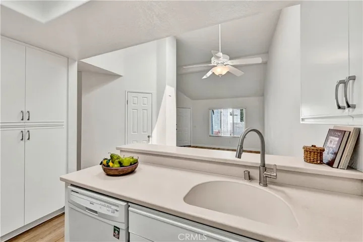 Kitchen is open to dining and living room