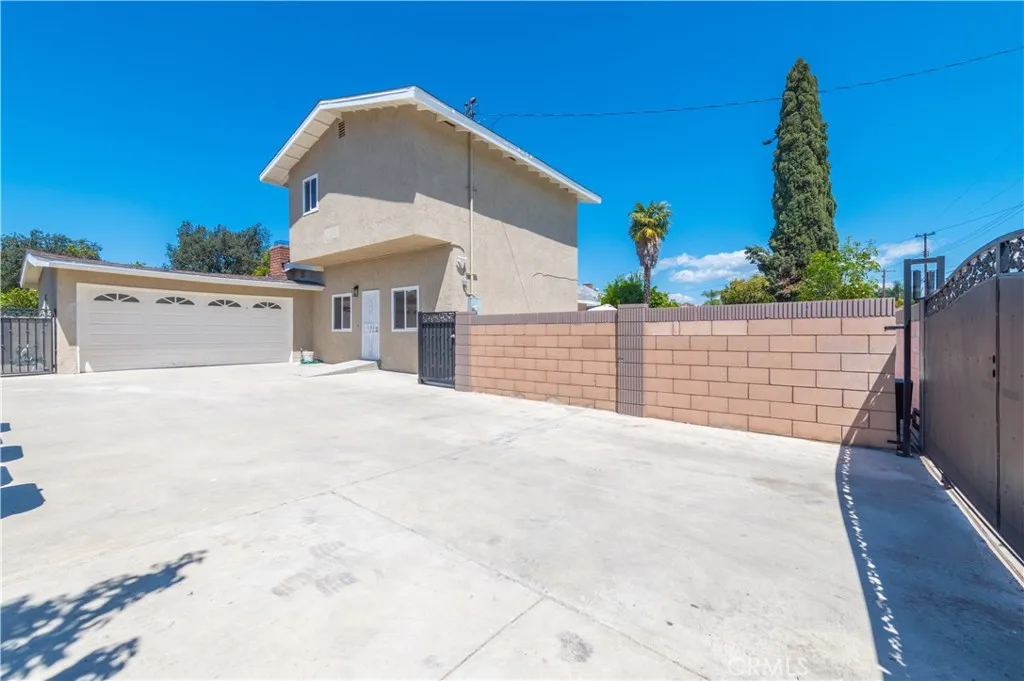 Driveway and 2-car garage