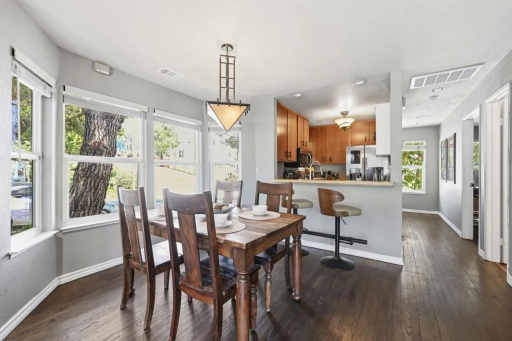 Serene views from dining area. Serene views from dining area.