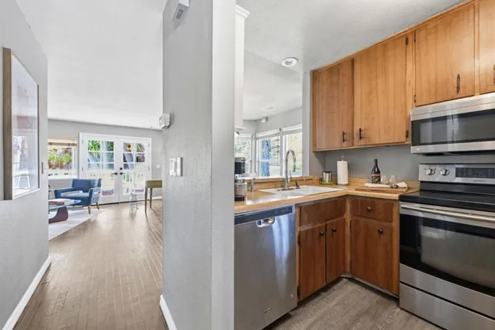 Kitchen with counter space.